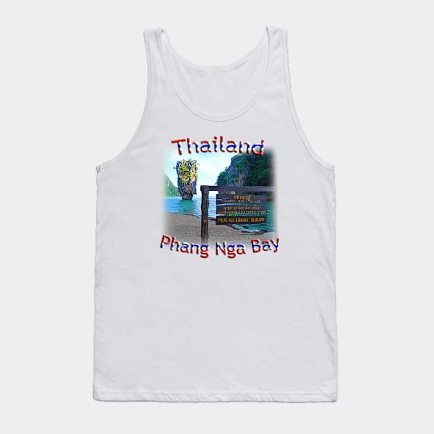 Thailand - Island Paradise in Phang Nga Bay Tank Top by TouristMerch